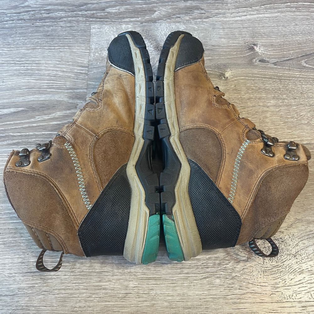 Ariat Skyline Mid Waterproof Hiking Riding Boots Womens 7B Brown Leather Teal